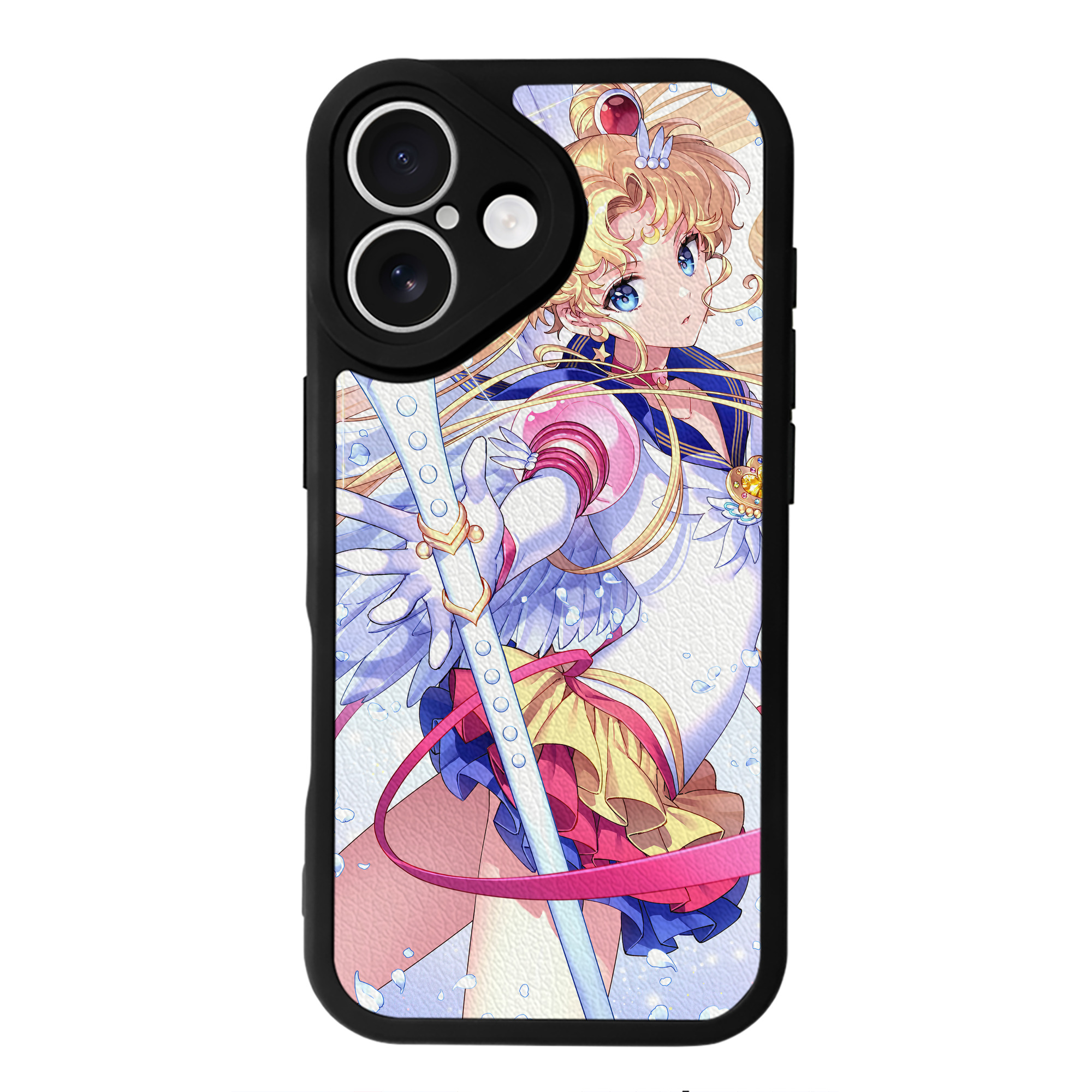（画像用） 美少女戦士セーラームーン Sailor Moon 【iPhone 16シリーズ対応】シリコンスマホケース（レザー調） 材質：シリコン